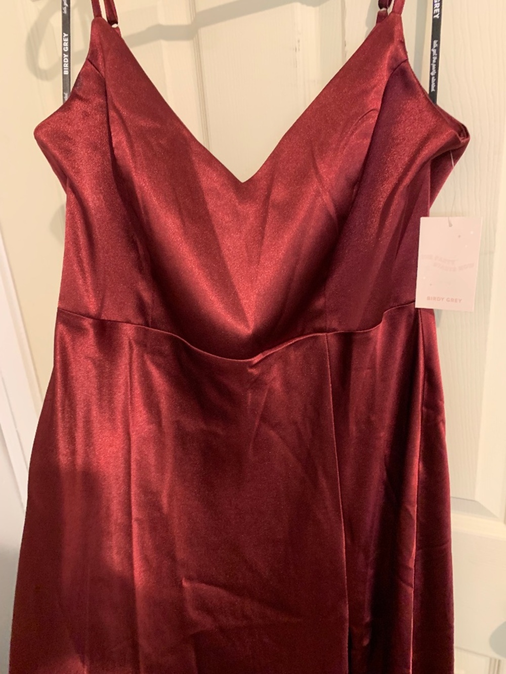 NWT Birdy Grey Jay Shiny Satin Cabernet XL